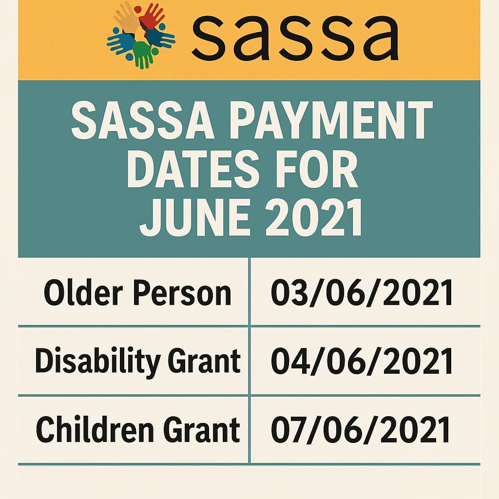 SASSA Payment Dates For May 2021